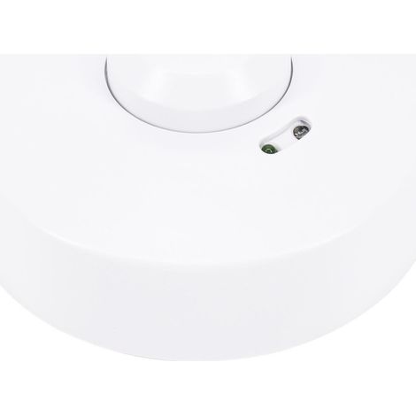 Détecteur de mouvement micro-ondes - 1200W - Angle 360° - IP20 - Blanc - 96x96x43mm (1/5)