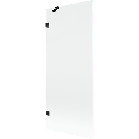 Mexen Lunar 1-flügelige Badewannenabtrennung 80 x 150 cm, transparent, schwarz - 897-080-000-70-00 (1/5)