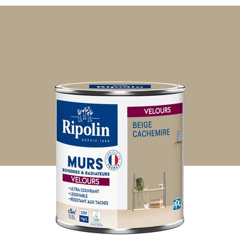 Peinture aspect Velours  - 0,5L - Beige Cachemire - Ripolin (1/5)