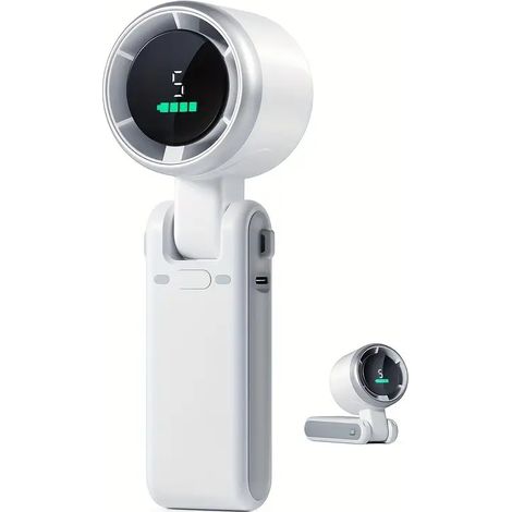 Mini turbo ventilateur pliable rechargeable treize mille cinq cent cinquante tours par minute portable haute puissance (1/5)