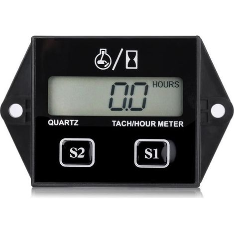 Jauge Horaire Rpm Tachymètre Numérique Lcd Tachymètre/Compteur Horaire Testeur De Régime Pour Moto À Moteur À Essence (1/3)