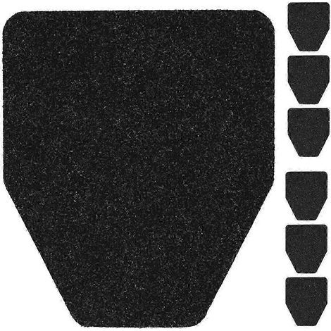 Lot de 6 tapis pour urinoir – Tapis de sol antidérapants en caoutchouc lavables pour toilettes d'hommes (usage commercial) (1/4)