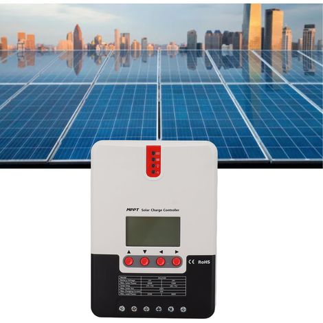 20-A-MPPT-Solarladeregler mit einstellbaren Parametern und LCD-Display. Kompatibel mit Photovoltaik-, Lithium-Ionen- und Bleiakkumulatoren. Akkuspannung: 12 V/24 V. (1/5)