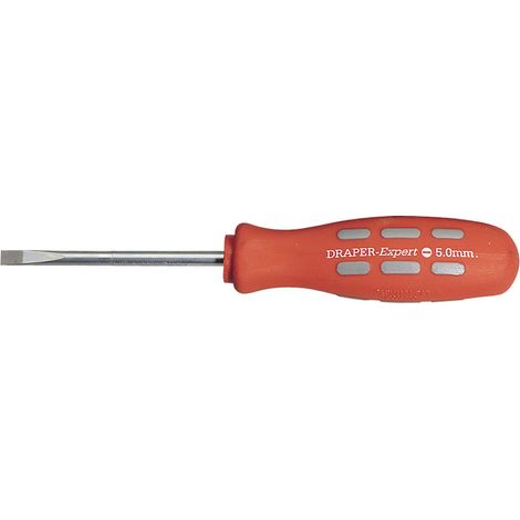 Draper 75mm x 5.0mm Plain Slot Parallel Tip Mechanics Screwdriver (Sold Loose) (67852) (1/5)