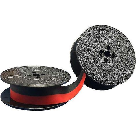 1 paquet de bobine de ruban pour machine à écrire, ruban rouge et noir de rechange pour machine à écrire (1/5)