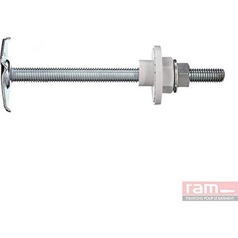 Fixation Lavabo Réglable Paroi Creuse avec Rondelles Excentrées, 8mm x 110mm (1/5)