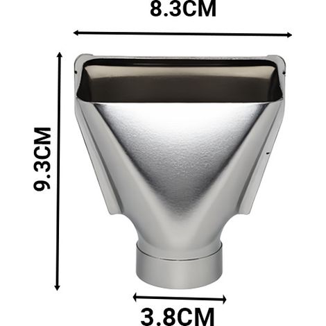 Lot de 4 Embouts pour Pistolet à Air Chaud – Buses Plates et Rondes en Acier Inoxydable – Accessoires Universels Industriels pour Décapeur Thermique