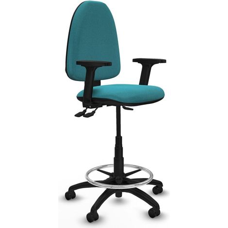 Piqueras y Crespo Taburete ergonómico Aýna turquesa