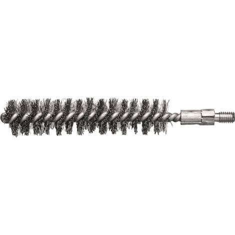 Brosse tube L.115mm D.15mm VA coupe ondulée L.80mm 10 LESSMANN