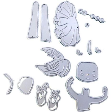 Gabarit de découpe en métal « Danseuse » – Pochoir scrapbooking, cartes créatives et décoration 3D