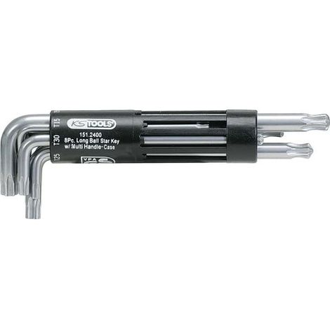 KS TOOLS Classic Schlüsselsatz - Kugelköpfe - Lang - 8-teilig - 151.2400