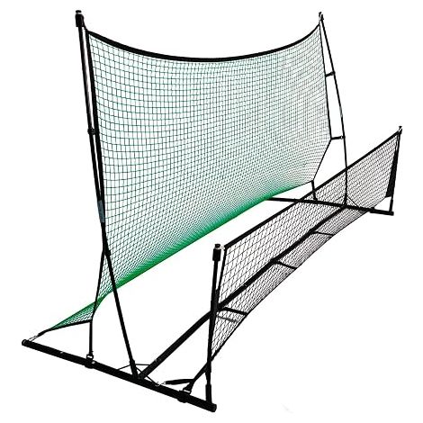 2-in-1 Football Rebound Net: Portable Kickback Football Goal with Sturdy Steel Frame for Kids and Adults, Garden and Training (1/4)