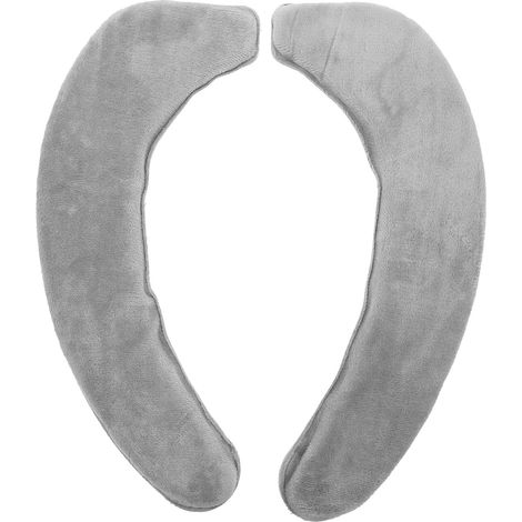 Coussin de Siège de Toilette Lavable en Flanelle, Épais et Réutilisable, Design Chic, pour Salle de Bain, Lot de 1 Paire Antidérapante et Confortable (1/5)