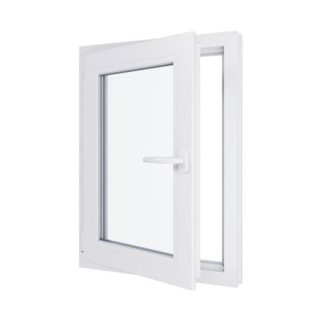 Finestra in PVC - Triplo vetro - Bianco - x cm