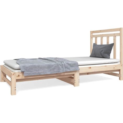 Maison Exclusive - Lit coulissant sans matelas 2x(90x190) cm (1/5)