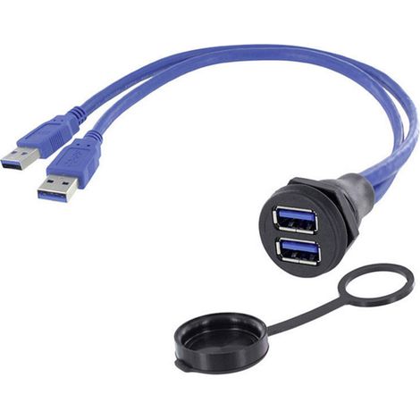 2 x USB 3.0 Buchse A Chassisbuchse, Einbau 1310-1029-01 M22 1310-1029-01 encitech Inhalt: 1 St. (1/2)