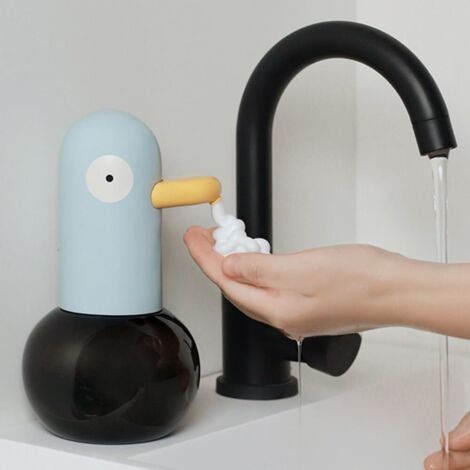 QORVA-Distributeur de savon mignon, distributeur automatique de savon en mousse de pigeon pour salle de bain, cuisine, bureau, école (1/5)