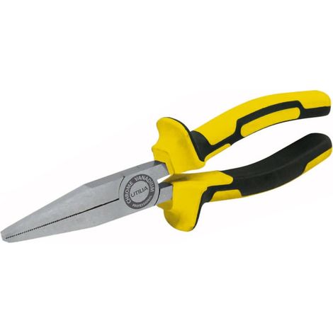 Utilia PINZA A BECCHI LUNGHI PIATTI PROFESSIONALE  mm. 160 Utilia 6 PZ (1/2)
