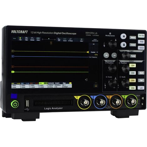 [NEUWERTIG] B-Ware Voltcraft Dov1254 La Digitaloszilloskop Messgerät Oszilloskop 125 M Hz 4 Kanal