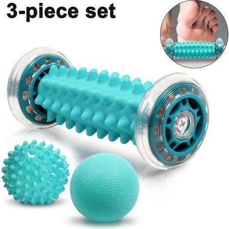 Filiyano-Rouleau de massage des pieds, rouleau musculaire et ensemble de balles, 0,38 kg (1/5)