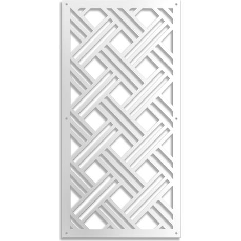 CLASSICAL D - Pannello in PVC traforato - spessore 10mm - Colore: bianco - Misura: 47x94 cm (1/2)