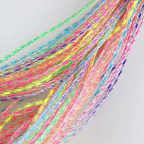 Corde à sauter pour enfants, longueur ajustable, sans nœuds, colorée, idéale pour les enfants et les étudiants. (1/5)