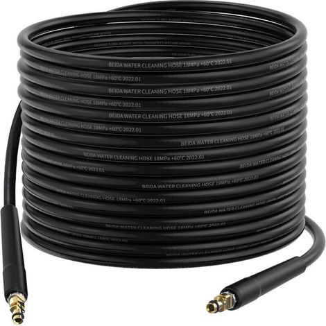 Tuyau pour Karcher nettoyeur haute pression, Accessoire pour nettoyeur haute pression, Tuyau à haute pression pour Karcher K2 - K7 Connecteur rapide - 10M (1/4)