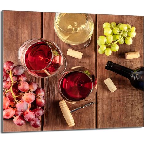 protège-plaque de cuisson en verre 60x52 Vin (1/5)