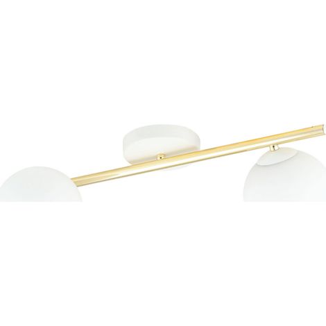Plafoniera Emibig Splendi 2, 2xE14 ottone/bianco 55cm (1/5)