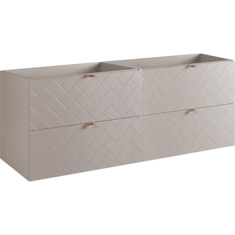 Mobile da bagno, Cashmere, 160 x 57 x 46 cm, Maniglie Dorate (1/5)