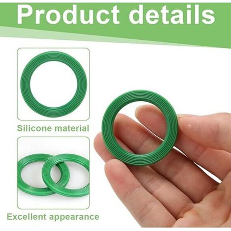 2 Pièces Bague d'étanchéité pour couteaux tm5/tm6 Bagues d'étanchéité pour couteaux mixeur Vorwerk Thermomix TM5 TM 6, joints en silicone (1/3)