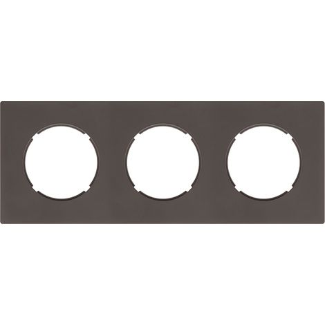 FONTINI Plaque triple TAUPE DOM (1/2)