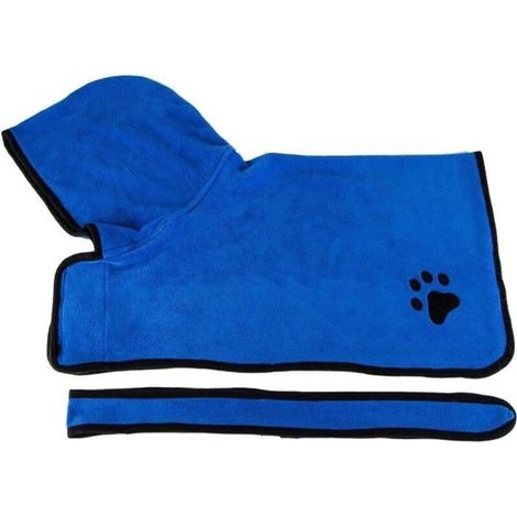 Hundebadetuch mit verstellbarem Riemen, schnelltrocknend, saugfähige Mikrofaser