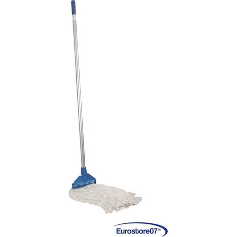 SCOPA MOCIO "CLEAN" CON MANICO- cm.40x15 manico in alluminio da cm.128h (1/3)