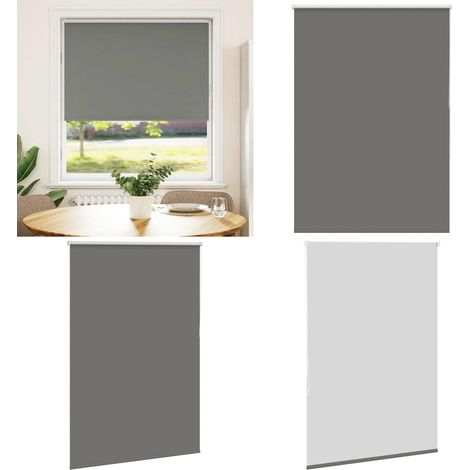 vidaXL Verdunkelungsrollo Grau 105x150cm Stoffbreite 100,7cm Polyester (1/5)