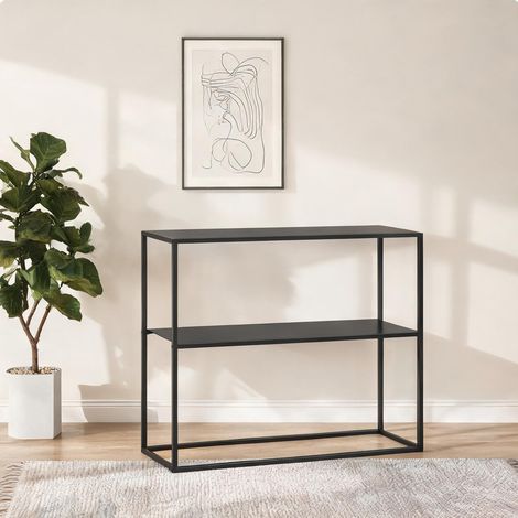 SunJet Console, table console, d’entrée en acier noir 90 x 30 x 75 cm - Réf. D3N8DG7GH9I0 (1/5)