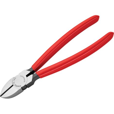 KNIPEX 70 01 180 SB Diagonal Cutter plastic coated black atramentized 180 mm
