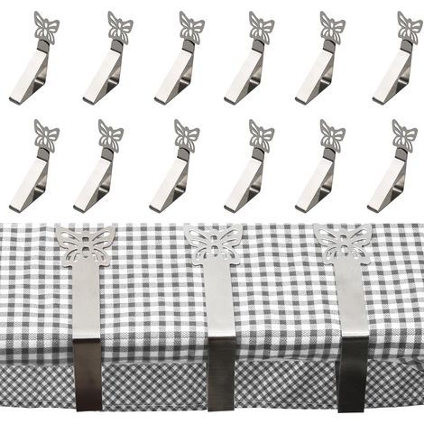Ensemble de 12 porte-nappes papillon robustes, parfaits pour les pique-niques, les fêtes, les mariages, les restaurants et plus encore. (1/5)