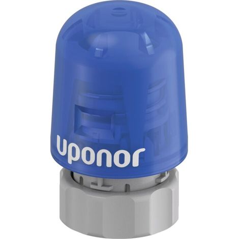 Uponor Vario S Thermoantrieb Fussbodenheizung 230 V, blau, stromlos geschlossen, für Edelstahlverteiler (1/3)