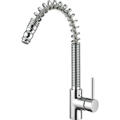 Kitchen Mixer Tap with Pull Out Spray Nozzle Francis Pegler Chef Chrome Finish (1/2)