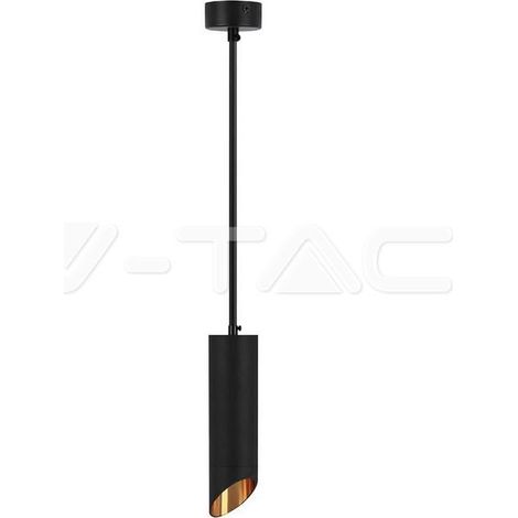 1XGU10  PENDANTE NERO D:55X200MM