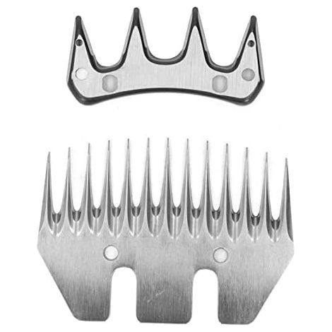 Straight Shear Blade, 13 Teeth, Carbon Steel, for Sheep and Goat Shearing, Replacement Accessory (1/5)