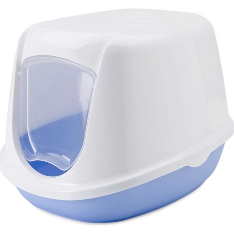 Nobby Katzentoilette Duchesse sweet blau-weiß 44,5 x 35,5 x 32 cm Toiletten & Zubehör
