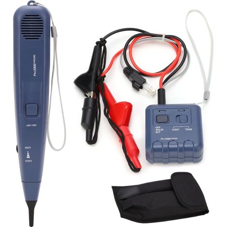Comprobador de cables de red  , localizador de líneas telefónicas portátil, detector de cables con generador de audio, herramienta de prueba de redes (1/5)