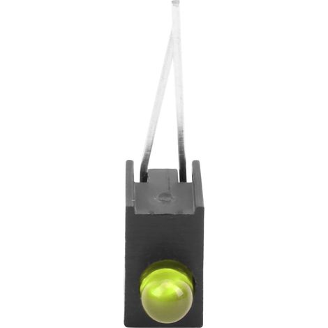 Support de lampe LED 3 mm à un seul trou latéral/support à un seul trou, incluant une lumière jaune-verte et une lampe à lumière jaune. (1/5)