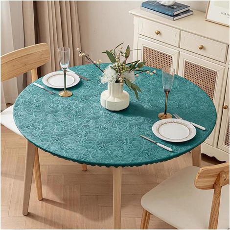 Nappe ronde en polyester, imperméable, 60 cm, verte