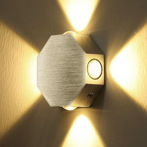 Applique murale LED étanche IP66, blanc chaud 2800K, intérieur/extérieur, salon, couloir – DELKEVIC (1/5)