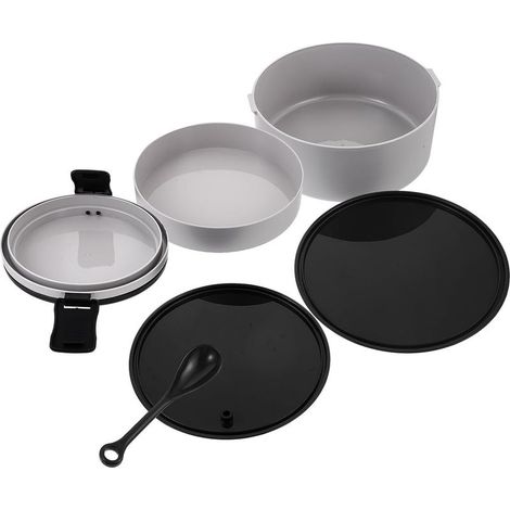 Boîte à lunch en plastique compatible micro-ondes, bento portable (1/5)
