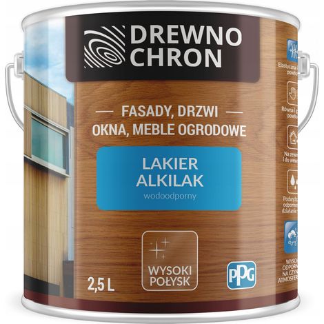 Carta da parati Alkilak lucida con trucioli di legno, 2,5 l, 1 pz.