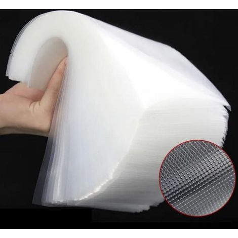 Sacs sous vide alimentaire motif gaufré, lot de 100 pièces, dimensions 20 x 25 cm, adaptés pour la conservation des aliments (1/2)